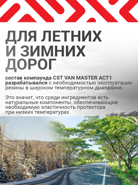 Легкогрузовые шины 195/70R15C CST Van Master ACT1 104/102T TL