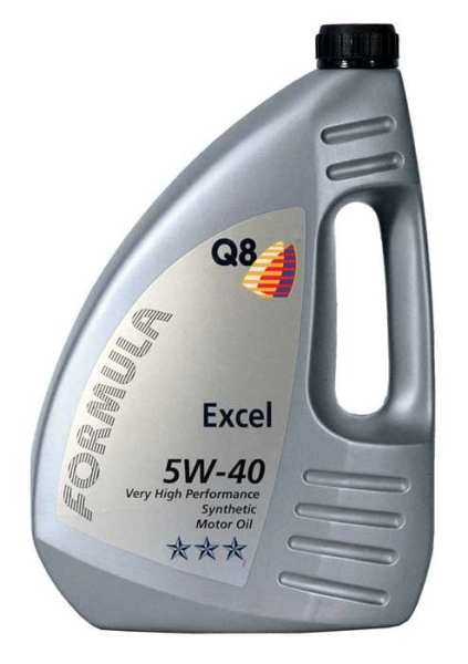 Моторное масло для легковых автомобилей Q8 F Excel 5W-40 - 4 литра